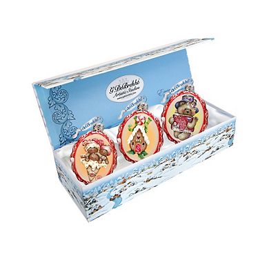 Designocracy Holiday Kiss Mercury Glass Christmas Ornaments by G. DeBrekht Christmas Decor