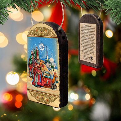 G.Debrekht Three Kings Religious Christian Sacred Icon Ornament Inspirational Icon Decor