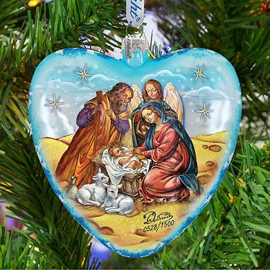 Nativity Glass Ornament Limited Edition by G. DeBrekht