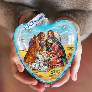 Nativity Glass Ornament Limited Edition by G. DeBrekht