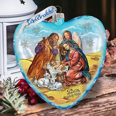 Nativity Glass Ornament Limited Edition by G. DeBrekht