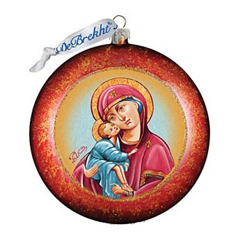 G.Debrekht Mary And Joseph Glass Ornament by G. DeBrekht DecorNativity Holiday Decor - 764-002