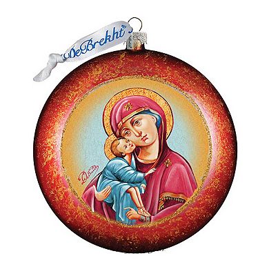G.Debrekht Mary And Joseph Glass Ornament by G. DeBrekht DecorNativity Holiday Decor - 764-002