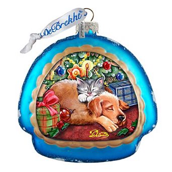 G.Debrekht Furry Friends Glass Christmas Ornament by G. DeBrekht Decor Christmas Decor - 756-016