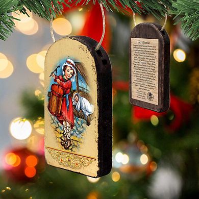 G.Debrekht Drummer Religious Christian Sacred Icon Ornament Inspirational Icon Decor