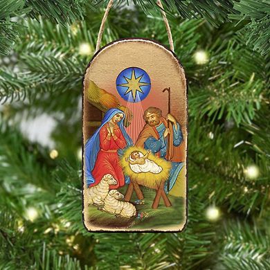 G.Debrekht Nativity of Birth Religious Orthodox Sacred Icon Ornament Inspirational Icon Decor