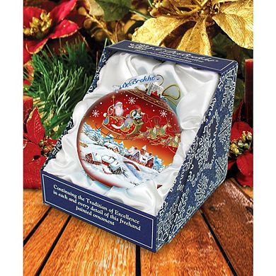 Up Up and Away Red Glass Ornament Limited Edition by G. DeBrekht