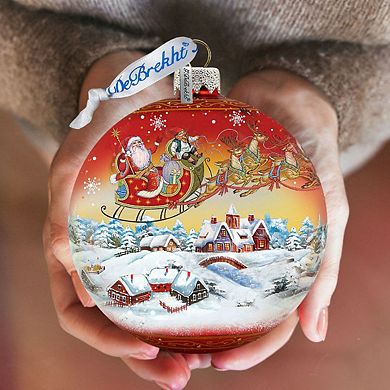 Up Up and Away Red Glass Ornament Limited Edition by G. DeBrekht