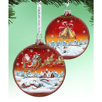 Up Up and Away Red Glass Ornament Limited Edition by G. DeBrekht