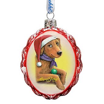 Designocracy Flowers Fetch Fun Mercury Glass Ornament by Laura Seeley Pets Dog and Cats Decor