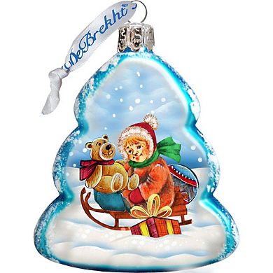 Designocracy Kids Play Mercury Glass Christmas Ornaments Set of 3 by G. DeBrekht Christmas Decor