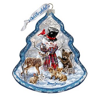 G.Debrekht Forest Friends Tree Glass Ornament by D. Gelsinger Christmas Decor - 762-109-DG