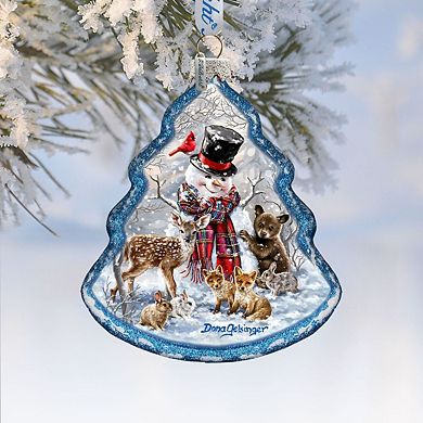 G.Debrekht Forest Friends Tree Glass Ornament by D. Gelsinger Christmas Decor - 762-109-DG