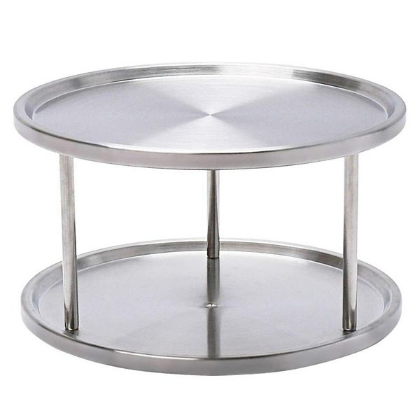 High Quality 2 Tier Lazy Susan 360 Degree Turntable Organizer, Spice