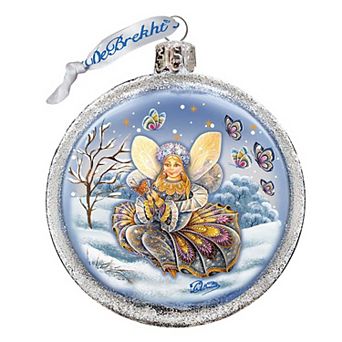 G.Debrekht Fairy Girl Ball Glass Christmas Ornament by G. DeBrekht Decor Christmas Decor - 73562