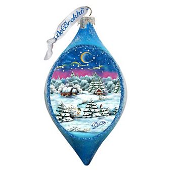 G.Debrekht Christmas Night Glass Christmas Ornament by G. DeBrekht - 757-081