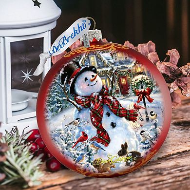 An Old-Fashioned Christmas Glass Christmas Ornament Limited Edition by D. Gelsinger