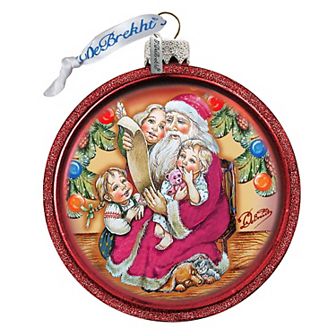 G.Debrekht Reading Wish List Glass Christmas Ornament by G. DeBrekht Christmas Decor - 73364C