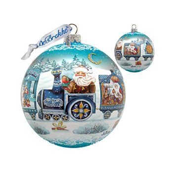 Express Train Ball Glass Ornament Limited Edition by G. DeBrekht