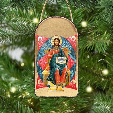 G.Debrekht Jesus Religious Orthodox Sacred Icon Ornament Inspirational Icon Decor