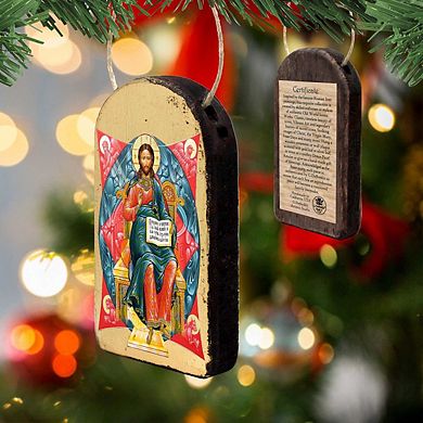G.Debrekht Jesus Religious Orthodox Sacred Icon Ornament Inspirational Icon Decor