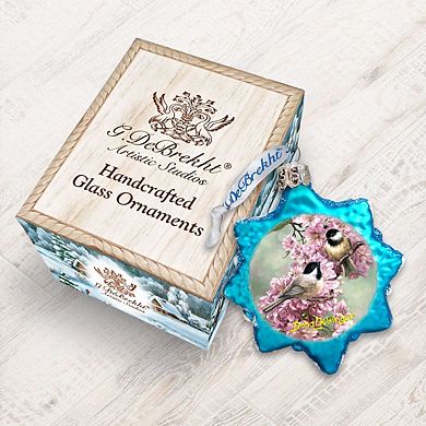 Designocracy Spring Blossoms Mercury Glass Christmas Ornament by D. Gelsinger Christmas Decor