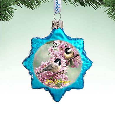 Designocracy Spring Blossoms Mercury Glass Christmas Ornament by D. Gelsinger Christmas Decor