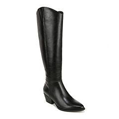 Black knee high boots best sale near me