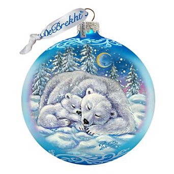 A Comforting Winter's Night Glass Ornament Limited Edition by G. DeBrekht