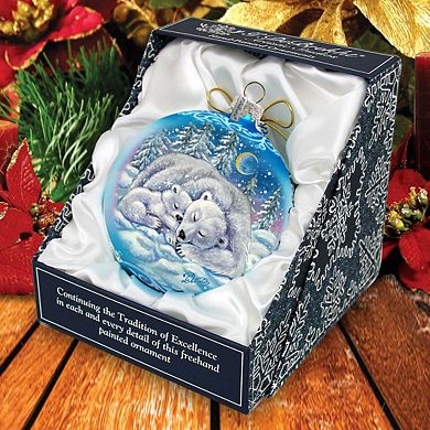 A Comforting Winter's Night Glass Ornament Limited Edition by G. DeBrekht