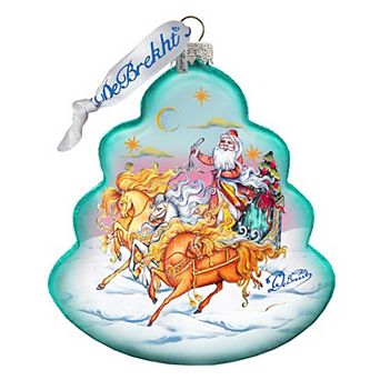 G.Debrekht Troika Tree Glass Christmas Ornament by G. DeBrekht Christmas Decor - 762-018
