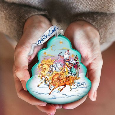 G.Debrekht Troika Tree Glass Christmas Ornament by G. DeBrekht Christmas Decor - 762-018