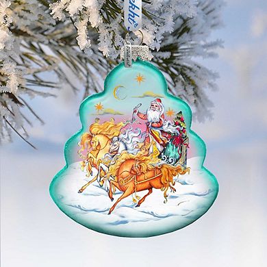 G.Debrekht Troika Tree Glass Christmas Ornament by G. DeBrekht Christmas Decor - 762-018