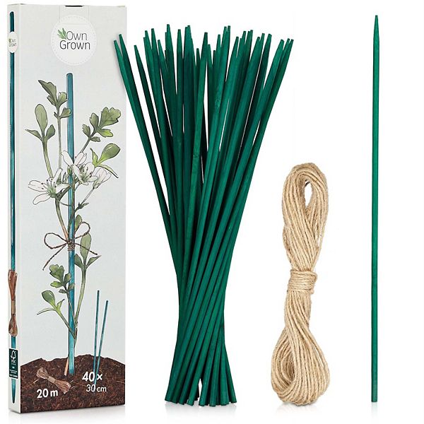 Plant Twine and Plant Support Stakes, Climbing Plant Support Set