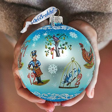 Limited Edition, Oversized 12 Days of Christmas Glass Christmas Ornament