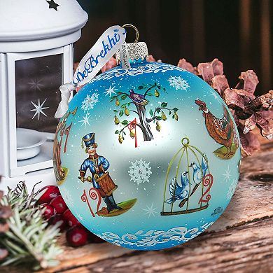 Limited Edition, Oversized 12 Days of Christmas Glass Christmas Ornament