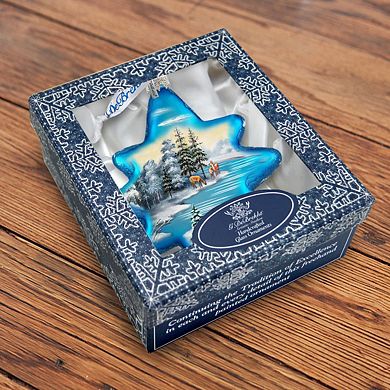 G.Debrekht Peaceful Kingdom North Star Glass Ornament by G. DeBrekht Decor Christmas Decor - 755-001