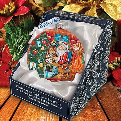 G.Debrekht Nativity Workshop Ball Glass Christmas Ornament by G. DeBrekht Christmas Decor - 73614