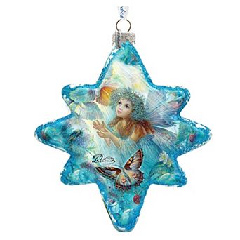 G.Debrekht Flower Fairy Glass Christmas Ornament by G. DeBrekht Decor Christmas Decor - 754-084