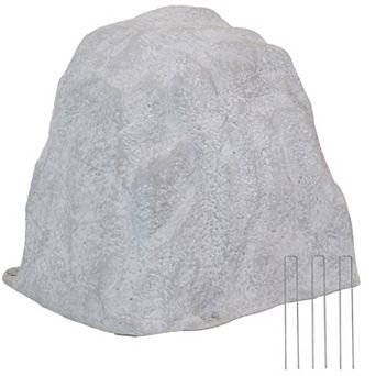 Sunnydaze Outdoor Polyresin Landscape Rock Septic Cover with Stakes