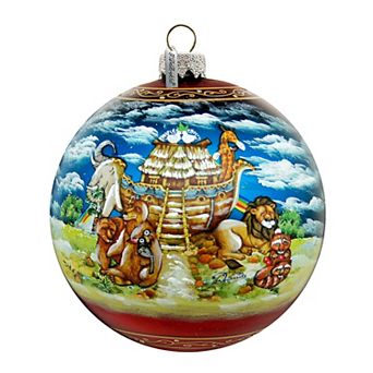 Noah's Ark Ball Glass Ornament Limited Edition by G. DeBrekht