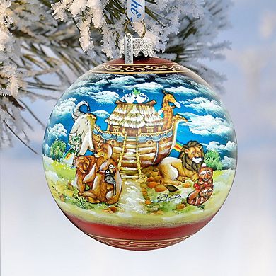 Noah's Ark Ball Glass Ornament Limited Edition by G. DeBrekht