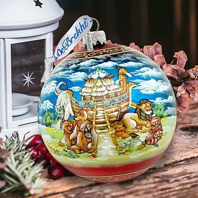 Noah's Ark Ball Glass Ornament Limited Edition by G. DeBrekht