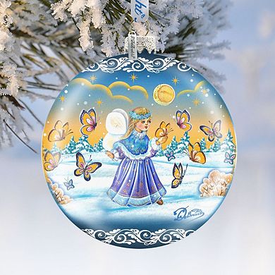 Butterfly Fairy Glass Ornament Limited Edition by G. DeBrekht