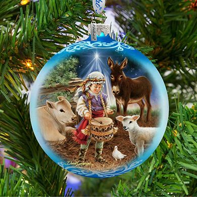G.Debrekht Little Drummer Boy Glass Ornament by D. Gelsinger DecorNativity Holiday Decor - 71151-9720