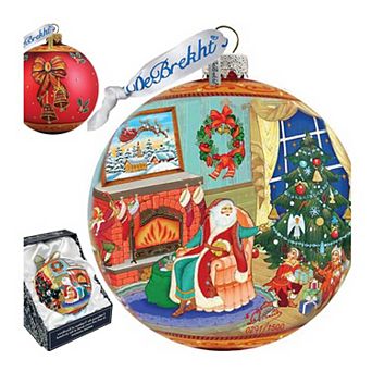 Christmas Eve Ball Glass Christmas Ornament Limited Edition by G. DeBrekht