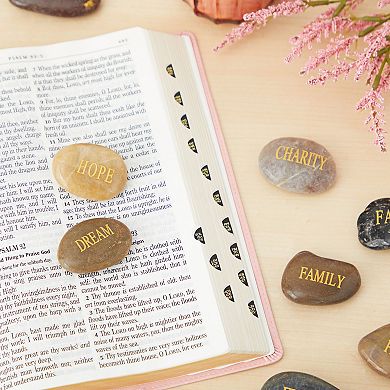 12-pack Inspirational Rocks With Words - Spiritual Prayer Stones