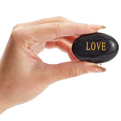 12-pack Inspirational Rocks With Words - Spiritual Prayer Stones