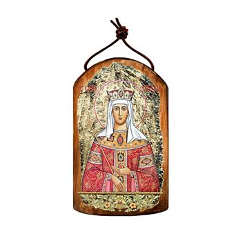 G.Debrekht Saint Elena Religious Orthodox Sacred Icon Ornament Inspirational Icon Decor