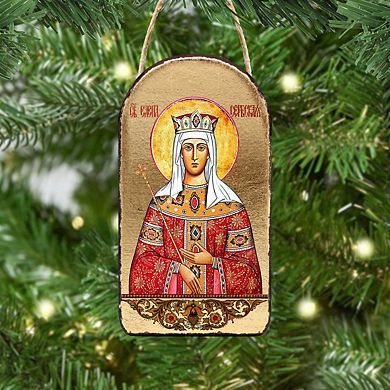 G.Debrekht Saint Elena Religious Orthodox Sacred Icon Ornament Inspirational Icon Decor